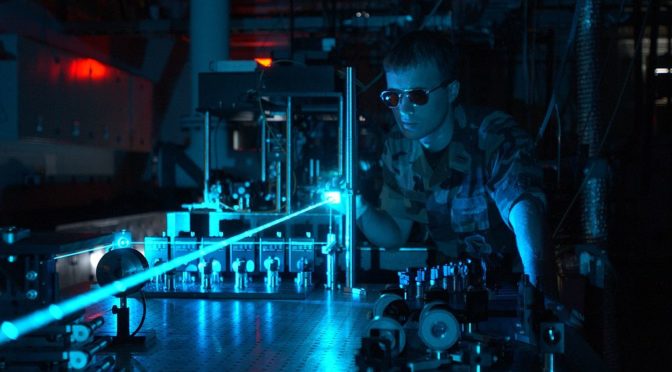 Military laser experiment
